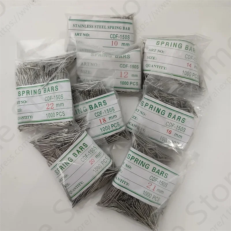Spring Bar Tool Set - 1000-teiliges Uhrenfedersteg-Werkzeugset, 1,5 mm dick, Armband-Verbindungsschlüssel