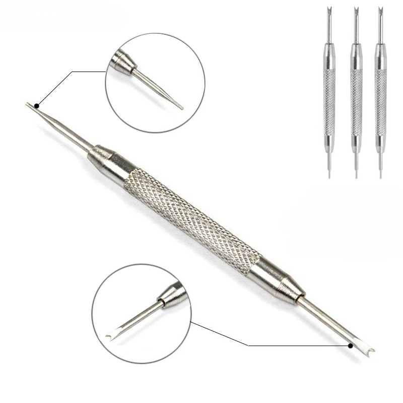Spring Bar Tool Set - 1-5 Stück Uhrenarmband-Reparaturwerkzeug Edelstahl-Armband-Uhrband-Einstellwerkzeug Ersatz-Federsteg-Verbindungsstift-Entferner
