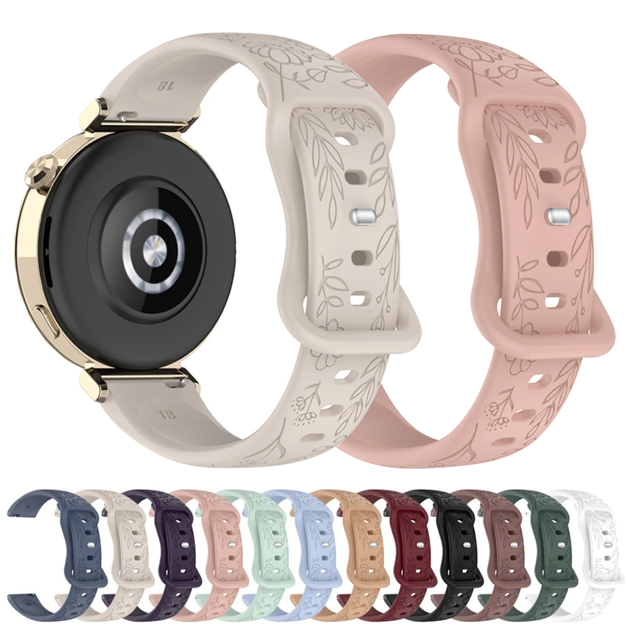 Silicone Watch Band 22Mm - 20 22mm 3D-Blumen Silikonarmband für Samsung