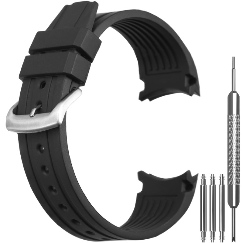 Citizen Watch Promaster - 22 mm Silikon-Uhrenarmband mit gebogenem Ende