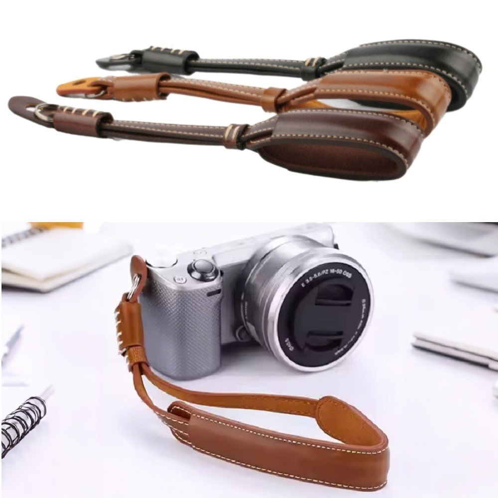 Leather Strap Quick Release - Schnellverschluss-Kamera-Handschlaufe, Sicherheits-Handschlaufe aus PU-Leder für spiegellose,