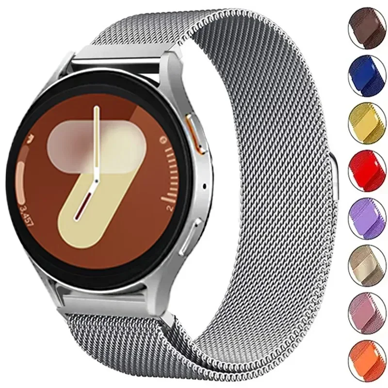 Milanese Loop Magnetic - Milanaise-Loop-Armband für Samsung Galaxy Watch 7,