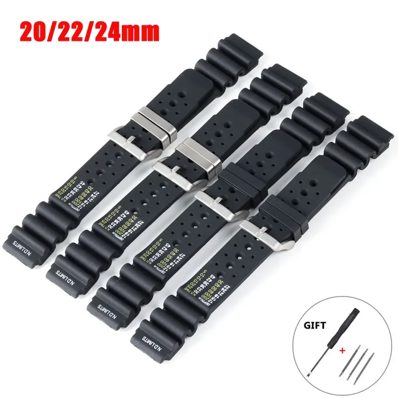 Citizen Watch Promaster - Tauchen Silikonarmband für Seiko für Citizen