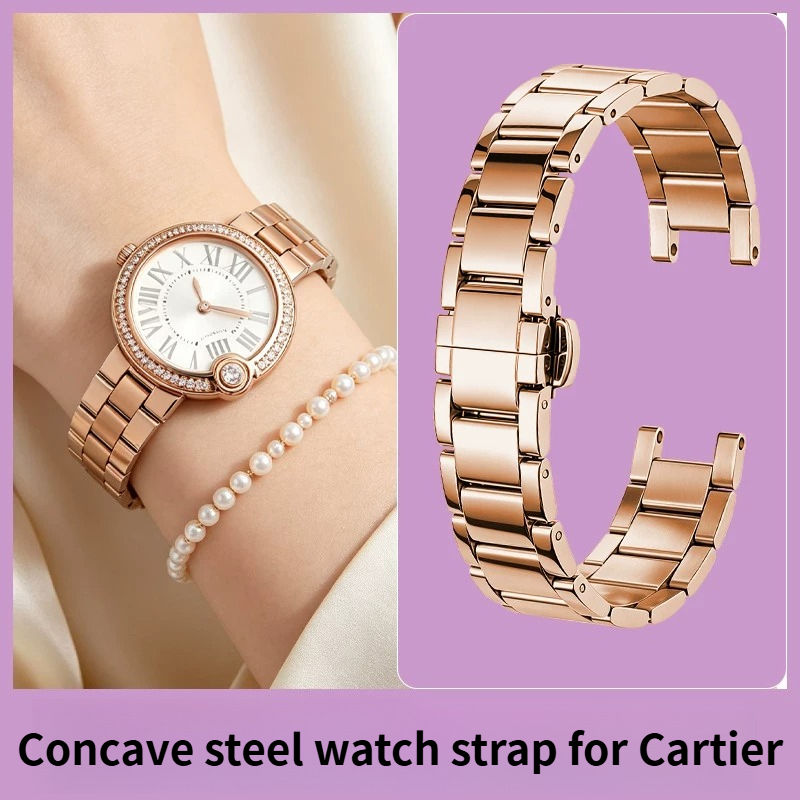 Damen-Uhrenarmband aus Edelsta – Cartier Watch Ballon Bleu Bewertung und Preis
