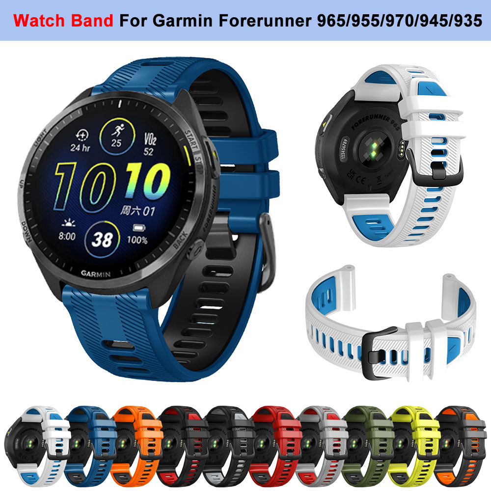 Für Garmin Forerunner 965 955  – Silicone Watch Band 22Mm Bewertung und Preis