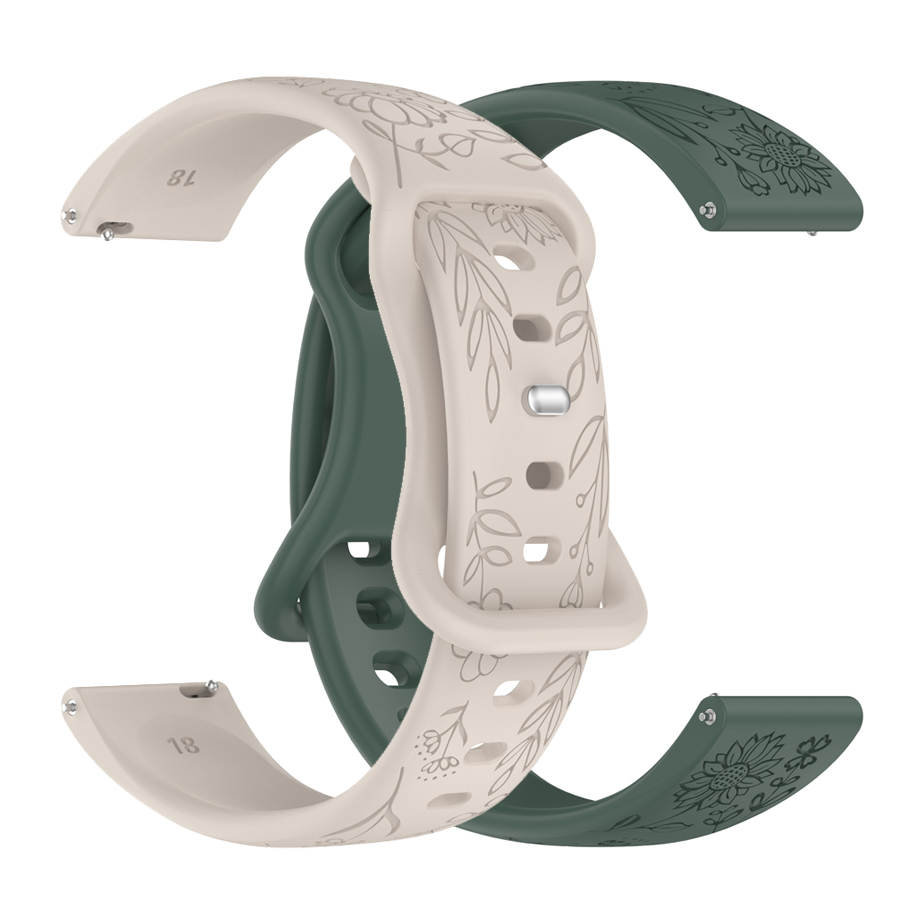 20 22mm 3D-Blumen Silikonarmba – Silicone Watch Band 22Mm Bewertung und Preis