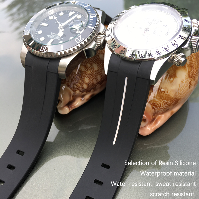 19mm 20mm Gummi Silikon Armban – Rolex Watch Submariner Bewertung und Preis