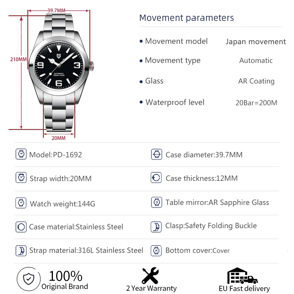 2025 neue PAGANI DESIGN 40 MM  – Seiko Watch Presage Bewertung und Preis