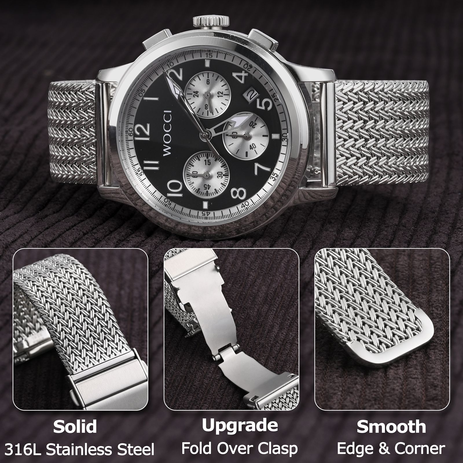 WOCCI Elite Metall-Uhrenarmban – Mesh Strap Metal Bewertung und Preis