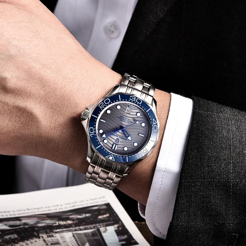 2025 neue PAGANI DESIGN PD 168 – Omega Watch Seamaster Bewertung und Preis