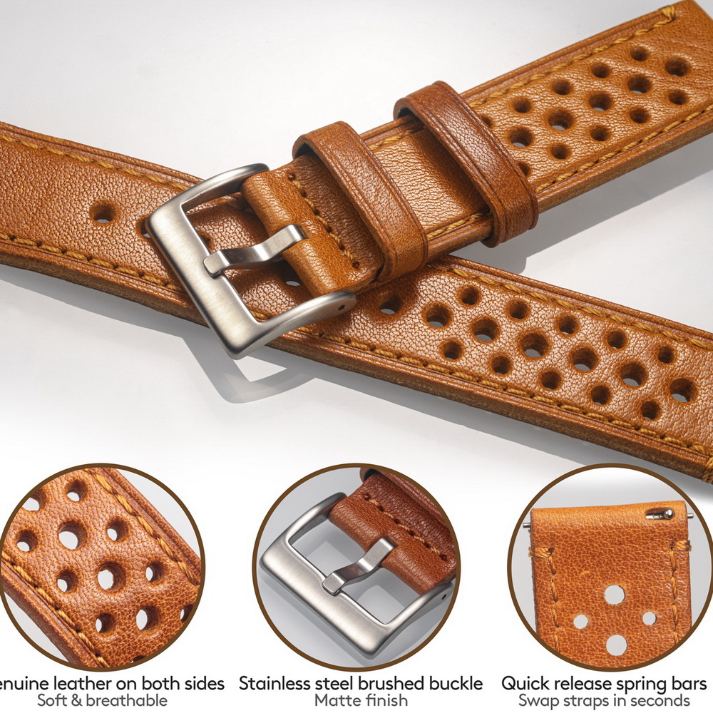 Hemsut Rindsleder-Uhrenarmband – Suede Strap Watch Bewertung und Preis