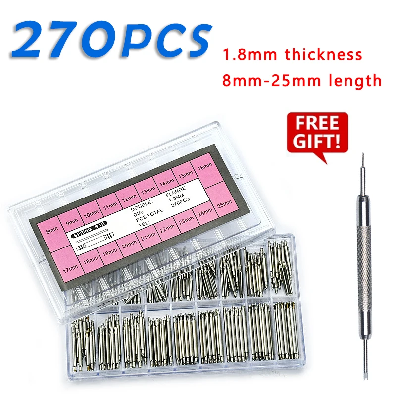 270 Stück/Set Edelstahl-Feders – Spring Bar Tool Set Bewertung und Preis