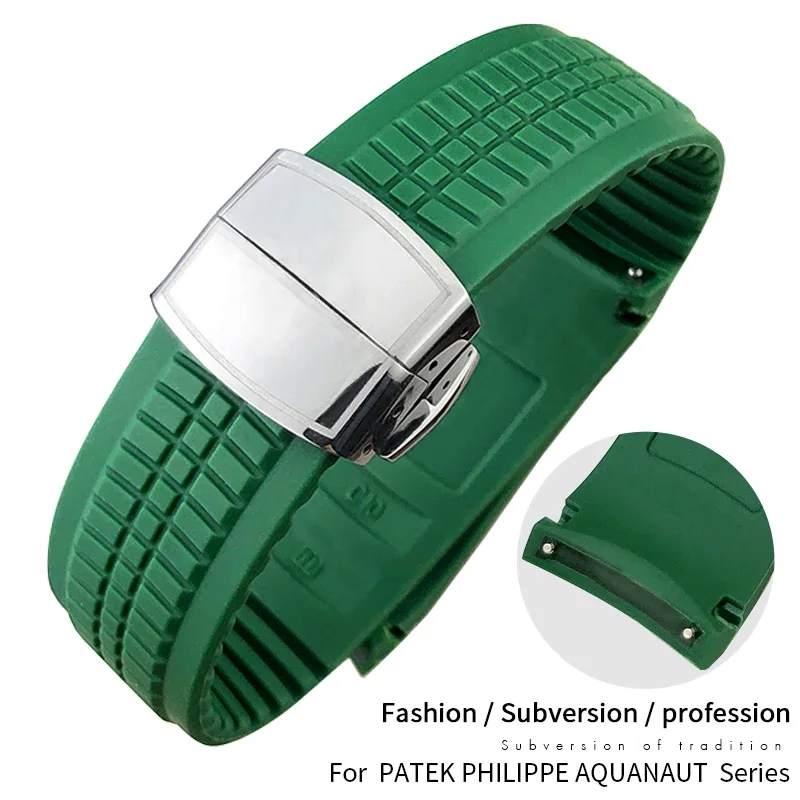 Hochwertiges Gummi-Armband, pa – Patek Philippe Watch Aquanaut Bewertung und Preis